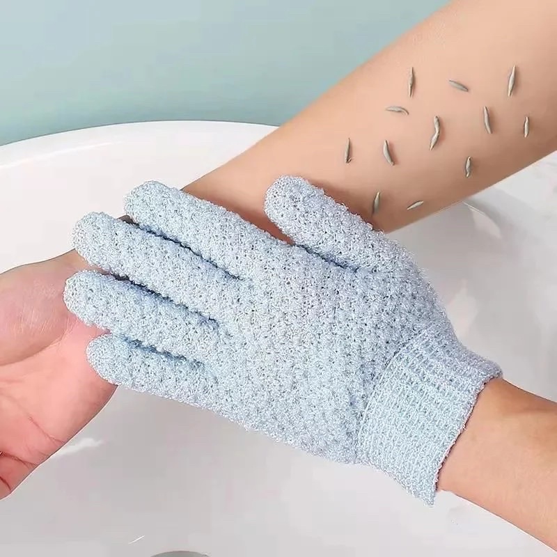 1pcs Five Fingers Bath Gloves Exfoliating Bath Shower Gloves Bath Towel Artifact Moroccan Hammam Exfoliating Mitt Kessa