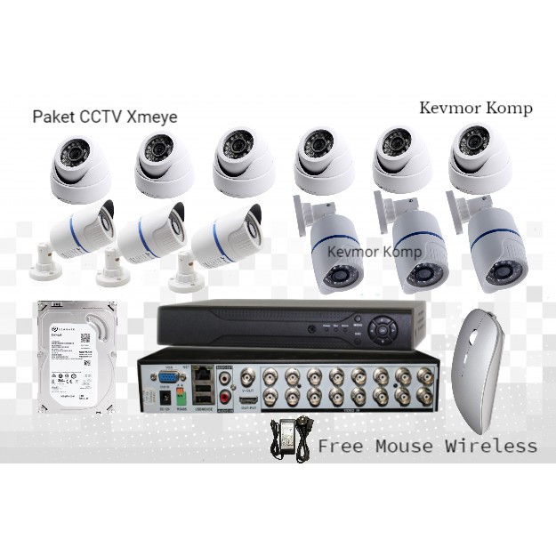 PAKET MURAH CCTV 1080P 4MP 12 KAMERA CCTV XMEYE CAMERA FULL HD 4MP MEGAPIXEL ONLINE DI HP HDD 2TB