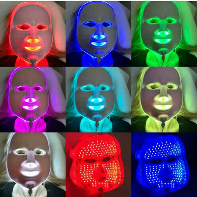 MASKER LED 7 WARNA / MASKER TOPENG LED