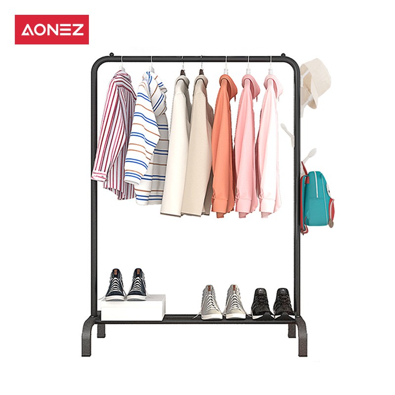 AONEZ Stand Hanger Rak  Gantung baju  110 150cm Shopee  