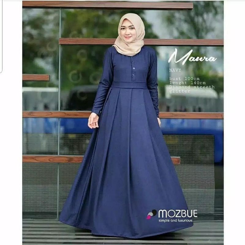 Maura dress maxi fashion remaja muslim wanita