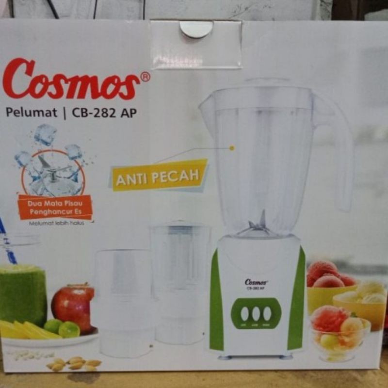 Cosmos Blender Plastik 2 Liter Anti Pecah 3 in 1 CB282AP