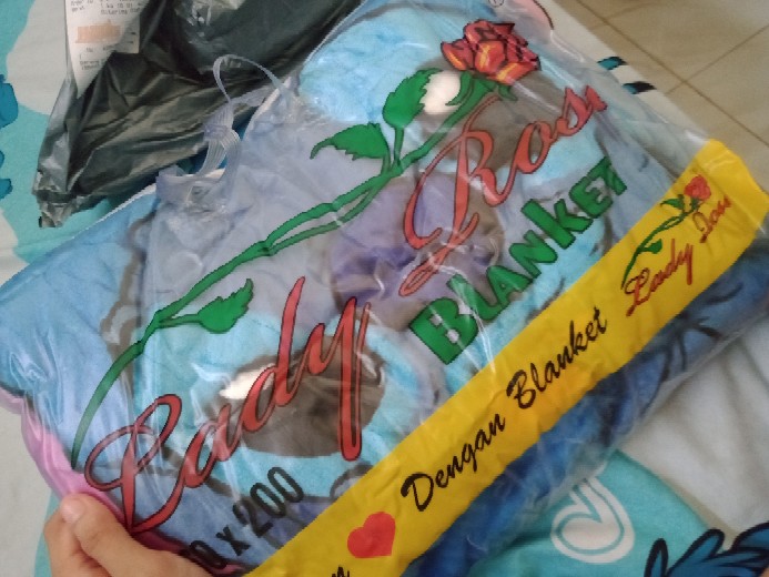 Selimut / Blanket Lady Rose Stitck Terbaru Bahan Organik Lembut