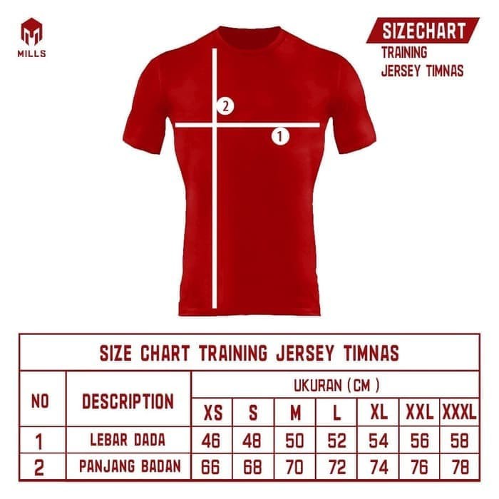 MILLS JERSEY TIMNAS GARUDA INDONESIA TRAINING KIT 2020