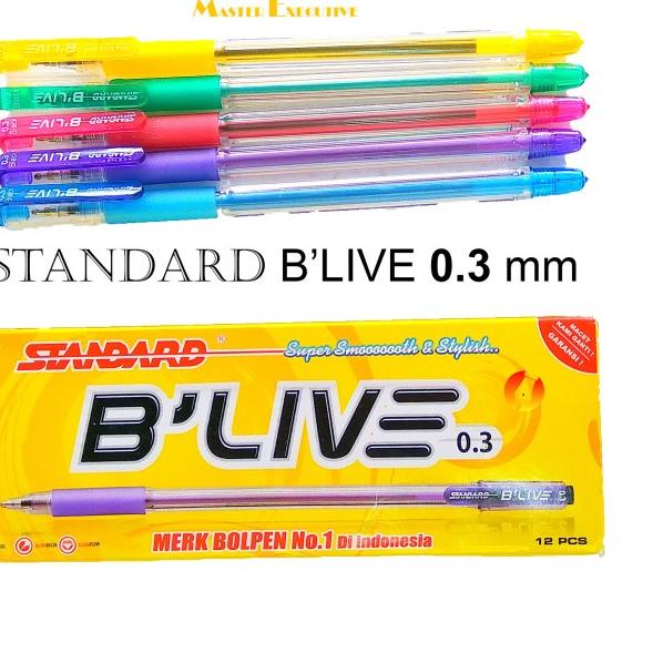 

♩ Standard B'Live 0.3 mm Black Pen / Pulpen Hitam ✸