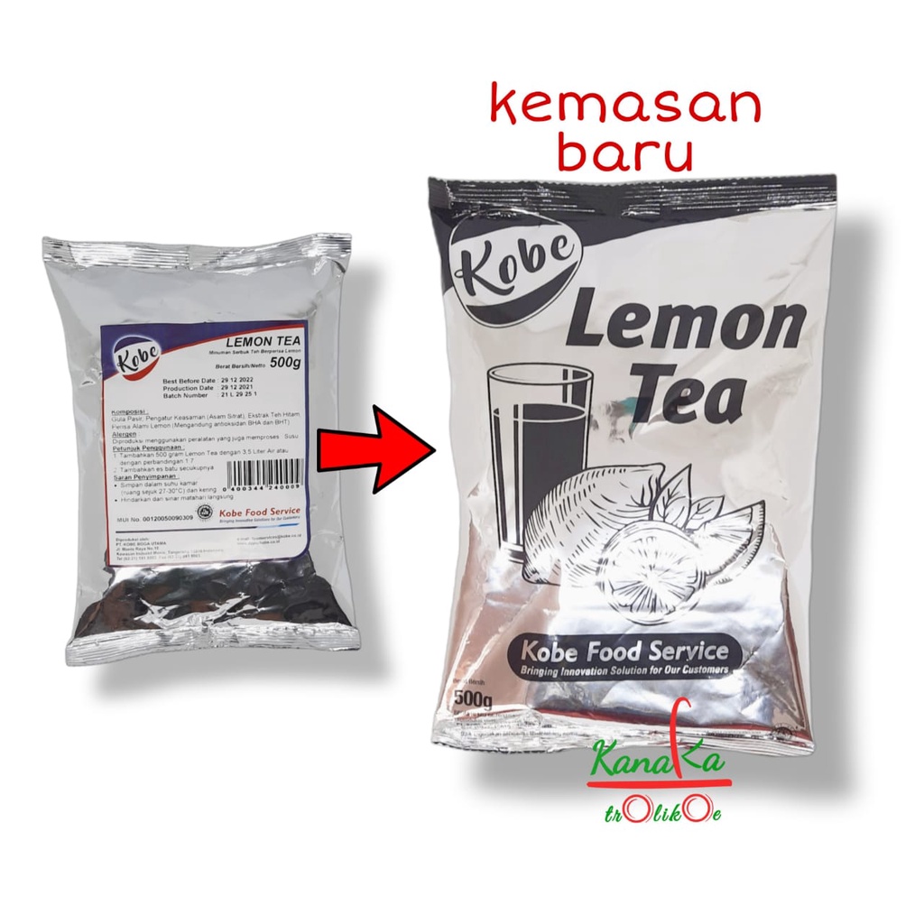 

Minuman Bubuk / Serbuk |KOBE Lemon Tea / Teh Lemon 500gr