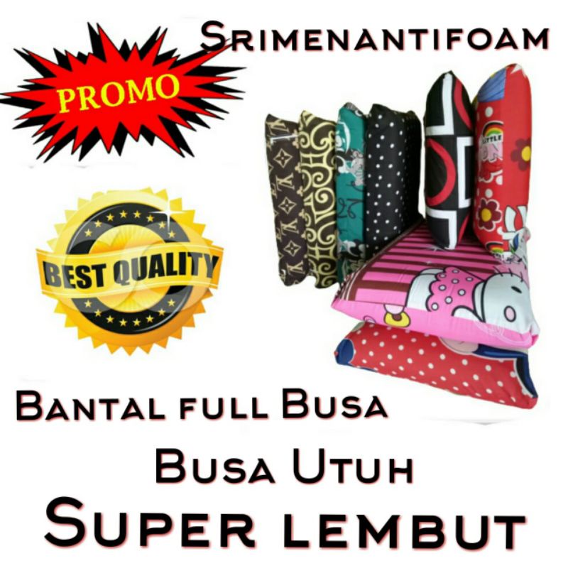 Promo Bantal Full/bantal Busa Utuh/bantal Kepala/bantal Super Lembut/bantal Busa qxxNA6NSDwBxL6