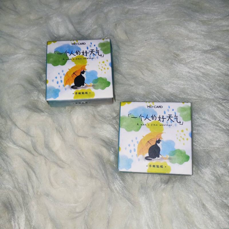

Sticker Deco Hias 45pcs untuk Journal/ Scrapbook - Motif Cloud/Snow/Rainbow