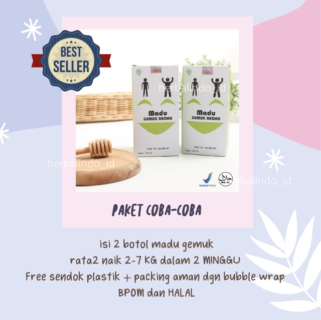 PAKET COBA-COBA (2BTL MADU GEMUK BADAN) BEST SELLER