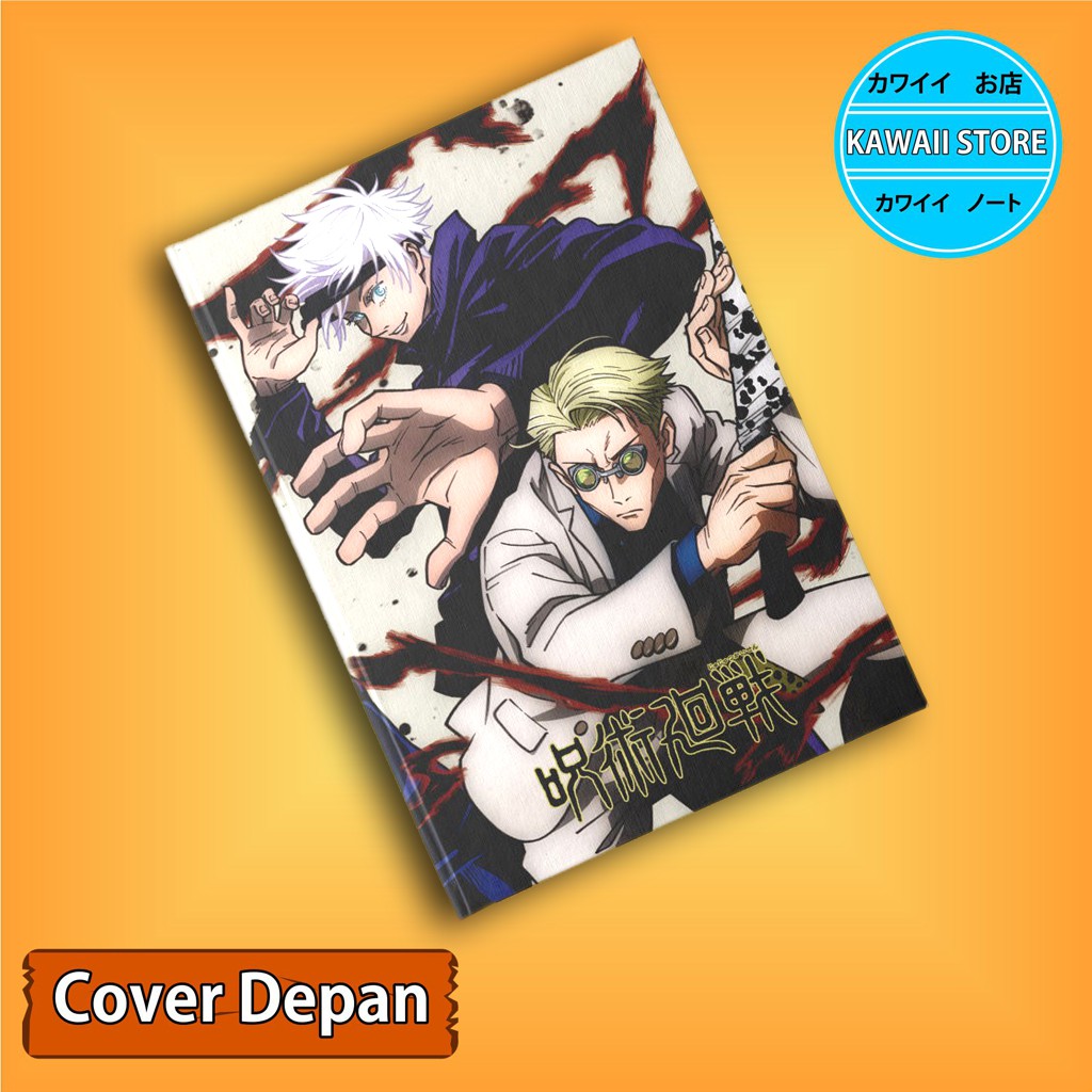 

Notebook / Pocket book Hard Cover Anime Jujutsu Kaisen SATORU GOJO AND NANAMI uk A5 & A6 / Notes Book