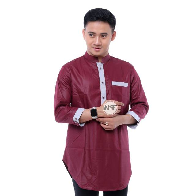 kurta pakistan marajo original premium dengan bahan oxford jahitan rapi tampil elegant sunnah muslim