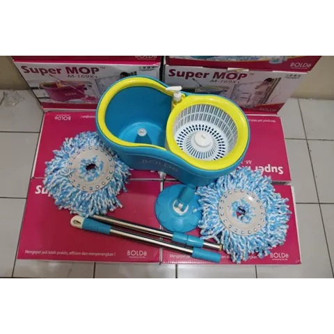 BOLDe Super Mop alat pel putar type tornado UNICORN M-168X+ M 168 X+ KAPASITAS 6 LITER  Bolde super mop