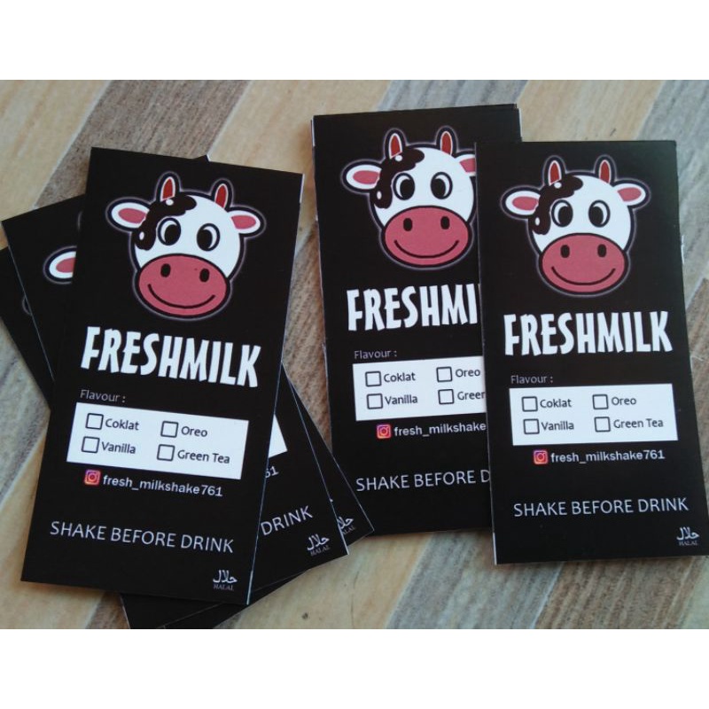 

Label produk / label olshop A3+ bahan stiker bontax