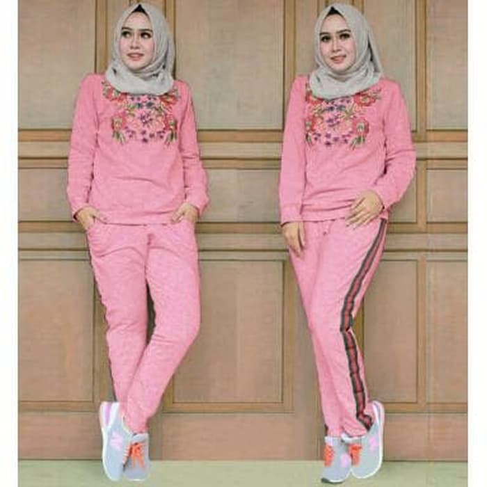 TRAINING GUCCI BAJU SETELAN MUSLIM WANITA DEWASA MODIS KEKINIAN TRENDY