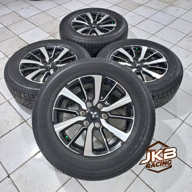 VELG MOBIL BEKAS OEM STANDAR PAJERO SPORT R18 HOLE 6X139 + BAN 265/60 R18 BRIDGESTONE