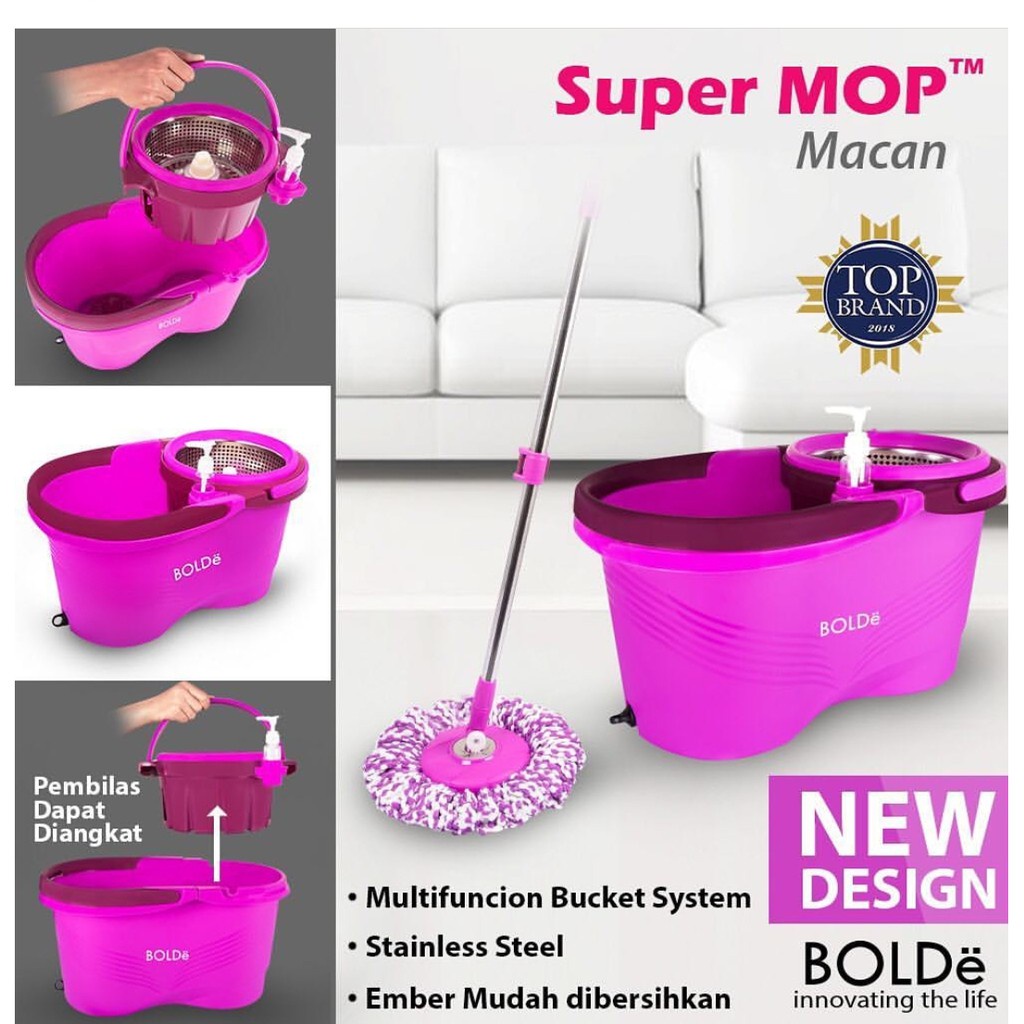 Alat Pel Lantai BOLDe Super Mop Macan