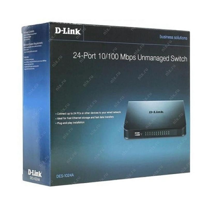 SWITCH HUB INTERNET 24 PORT D-LINK DES 1024A - DLINK SWITCH DES1024A DES-1024A GARANSI RESMI