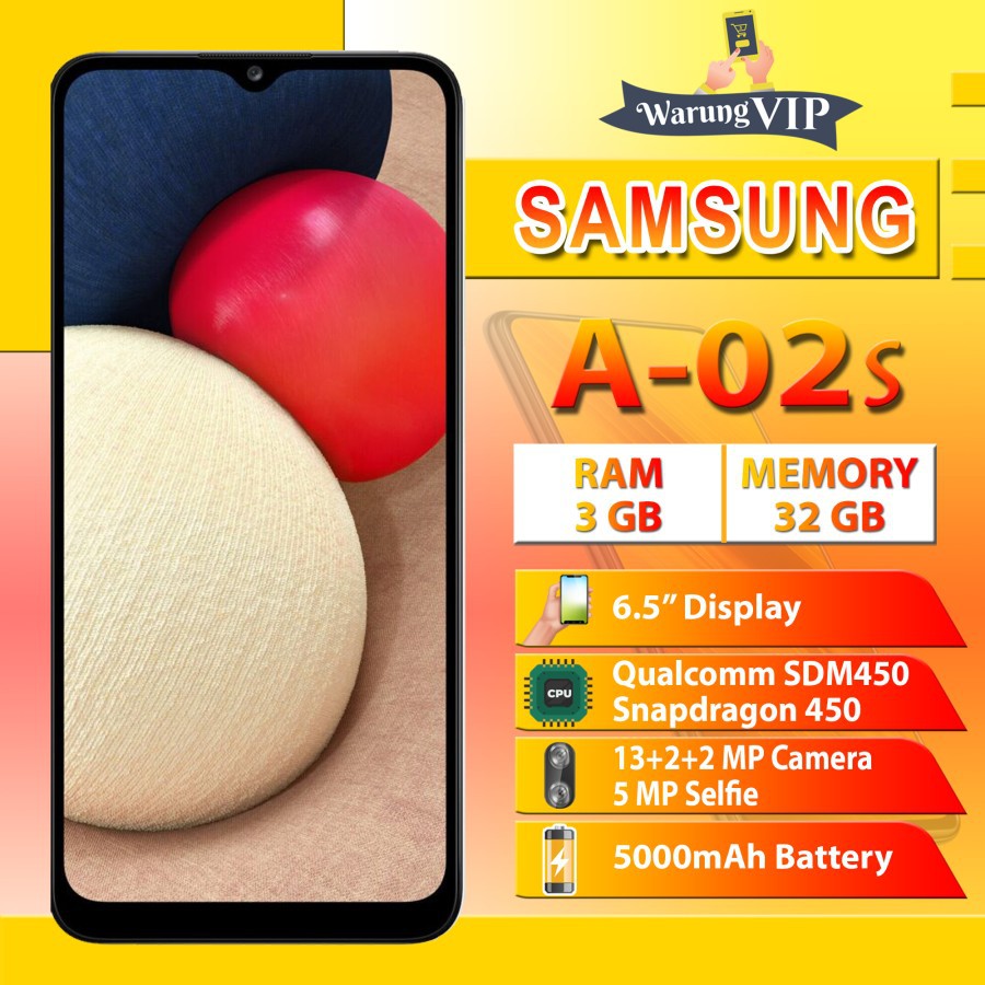 Samsung Galaxy A02s RAM 3+32GB 4+64GB Garansi Resmi Samsung Indonesia