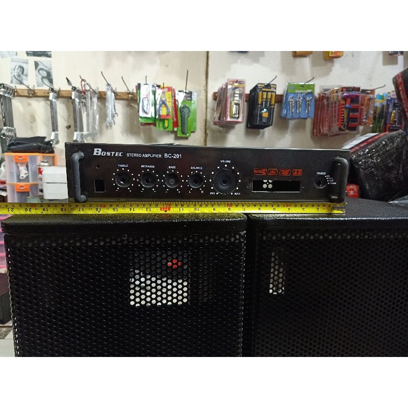 box amplifier bostec bc201 ampli bloototh bluetoth blotothBOX POWER AMPLIFIER SOUND SYSTEM USB BC 20