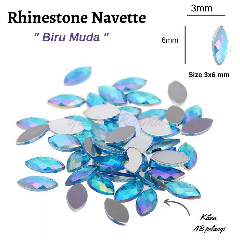 50pcs Rhinestone oval kilau AB, Nevitte Kuku Palsu, Horse eye, Gemstone Lancip, Manik manik Nailart