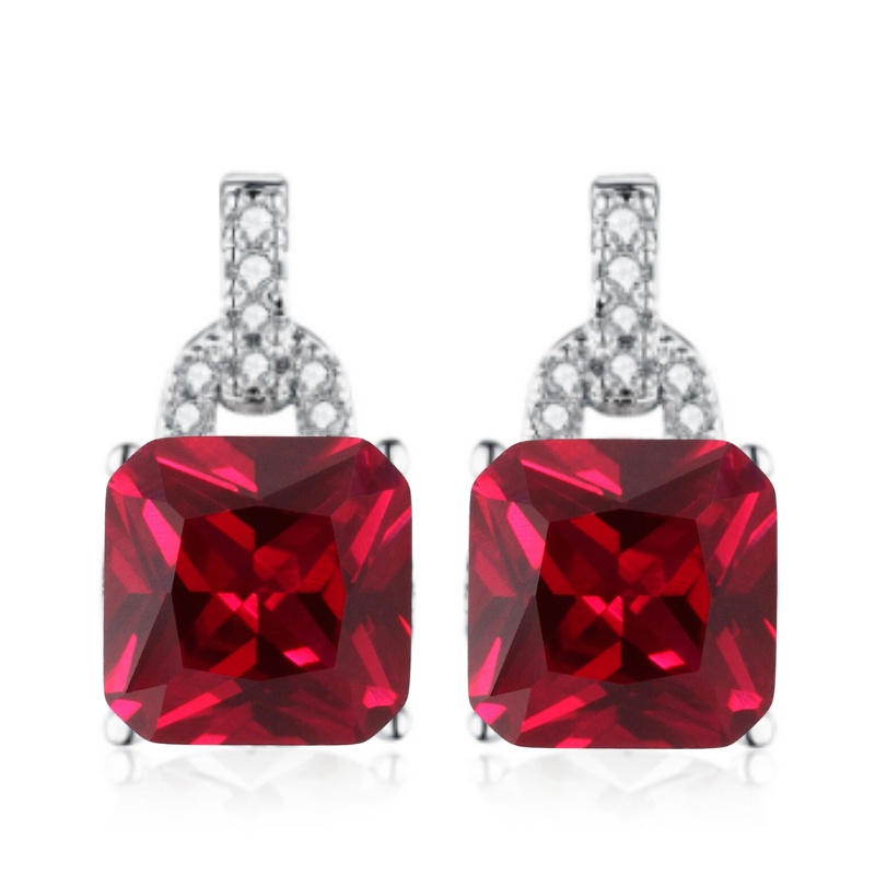 Anting Wanita Berlian Diamond Zirconia Perhiasan Silver Perak JA-012