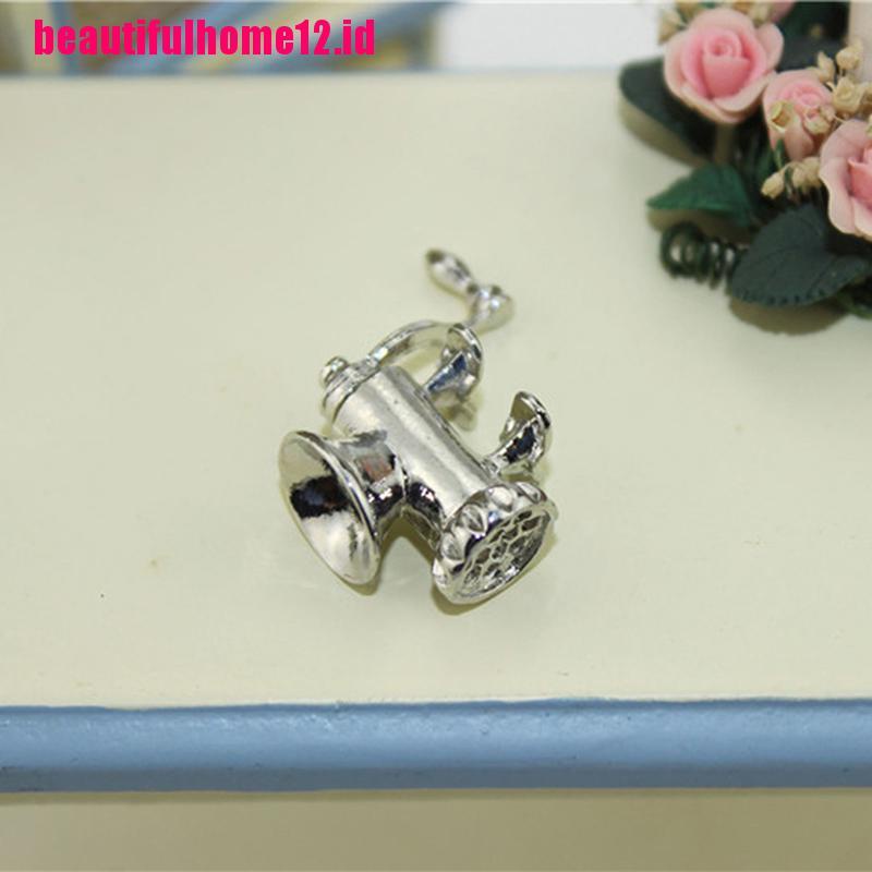 【beautifulhome12.id】1:12 Miniature meat grinder dollhouse diy doll house decor accessories