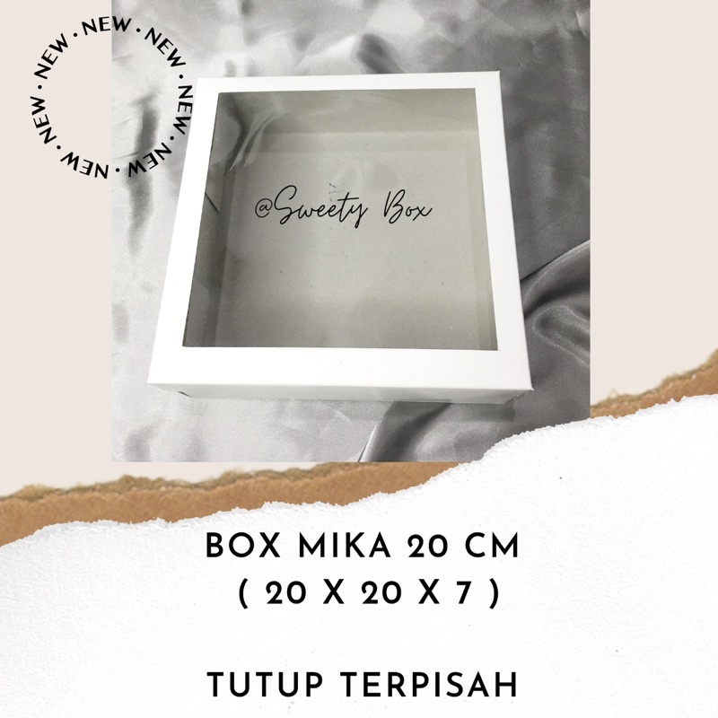 BOX MIKA 20cm packing nasi kue souvenir