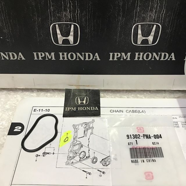 91302 PNA Original Seal Sil Oring Tutup Timing Rantai Dalam Honda Accord CM5 2003-2007 CP2 2008-2012 CRV GEN 2 RD4 RD5 2002-2006 CRV GEN 3 2400cc RE3 2007-2012 CRV GEN 4 RM3 2013-2017 Stream 2.0 2000cc 2002-2006 Odyssey RB1 RB3 2004-2013