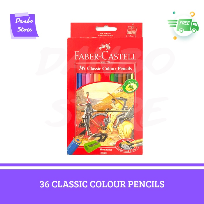 

FABER CASTELL 36 CLASSIC COLOUR PENCILS