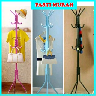 STAND HANGER GANTUNGAN  BAJU  JAKET BERDIRI  BESI Shopee  