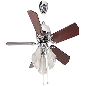 MT.EDMA 42in MIRAMAR Ceiling Fan Dekoratif (Matte Black) + Lampu Hias