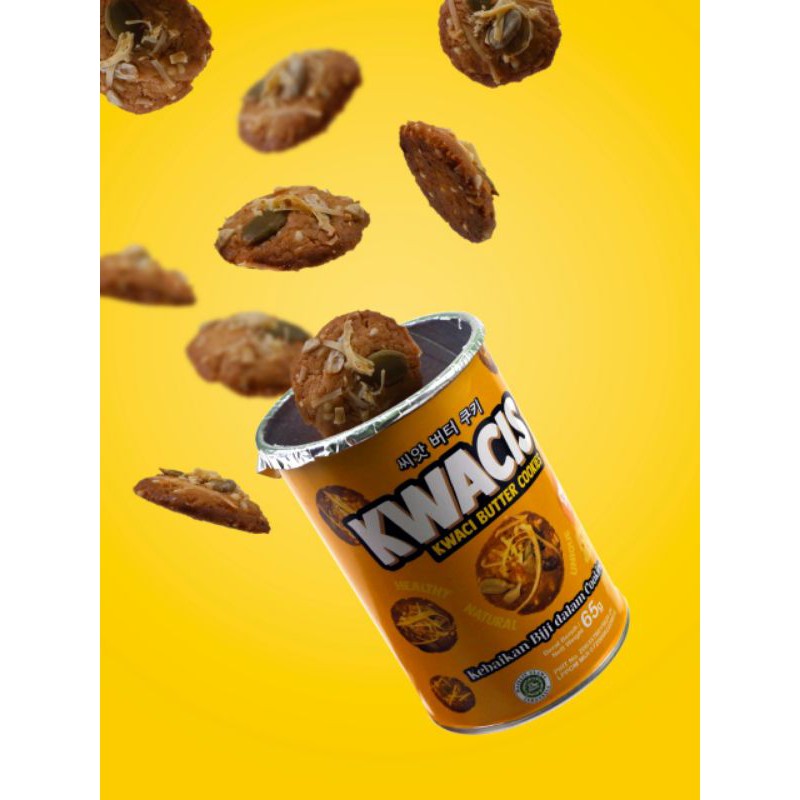 

Kwacis Cookies Sehat dengan biji2an rasa keju / biskuit / makanan ringan / makanan sehat / kue keju