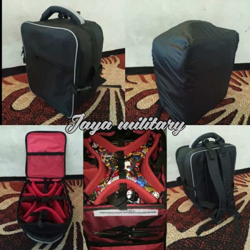 DJI PHANTOM 3 TAS BAG - DRONE BACKPACK WATERPROOF HITAM - Tas Drone