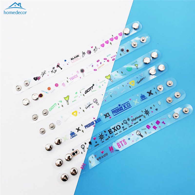  Gelang  Bangle Kpop BTS  bt21 Bangtan Boys Transparan Warna 