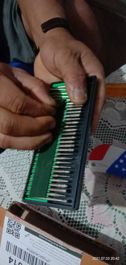 30 Set Mata Bor Ukir / Mini Drill Carving Tools Kayu, Besi Kaca Cincin Piring Arkilik Dll