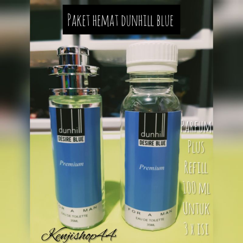 parfum thailand 35 ml dunhill blue dan isi ulang 100ml utk 3x refill