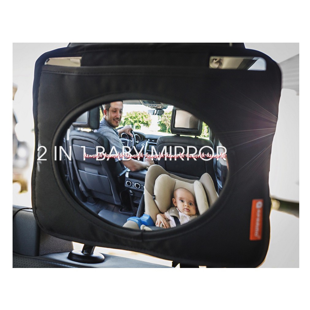 Apramo 2 In 1 Baby Mirror Tablet Support Kaca Bayi Di Mobil Dan Tempat Tatakan Ipad Tablet Babies Miror Car Convex Miror Cermin