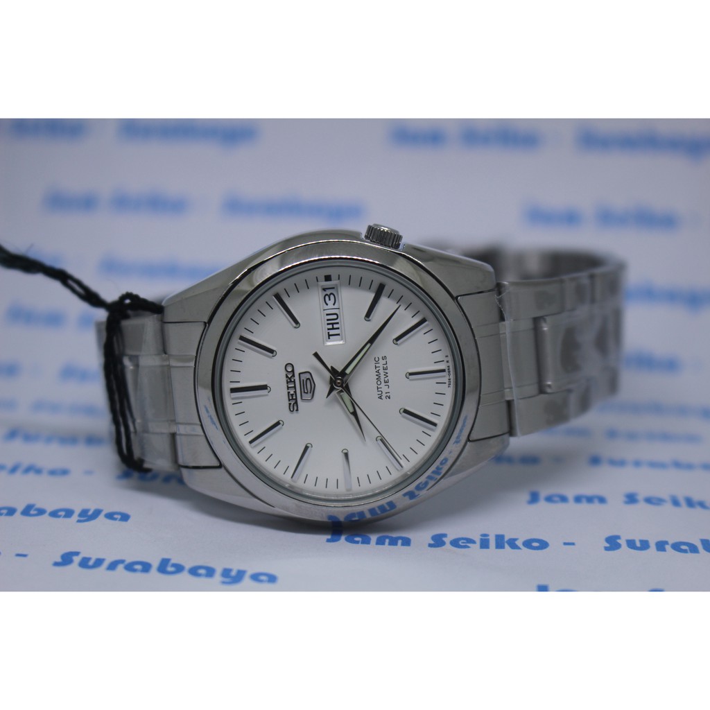 Seiko 5 SNKL41K1 Jam Tangan Pria Original SNKL41 Automatic 37mm Putih Bisa Couple