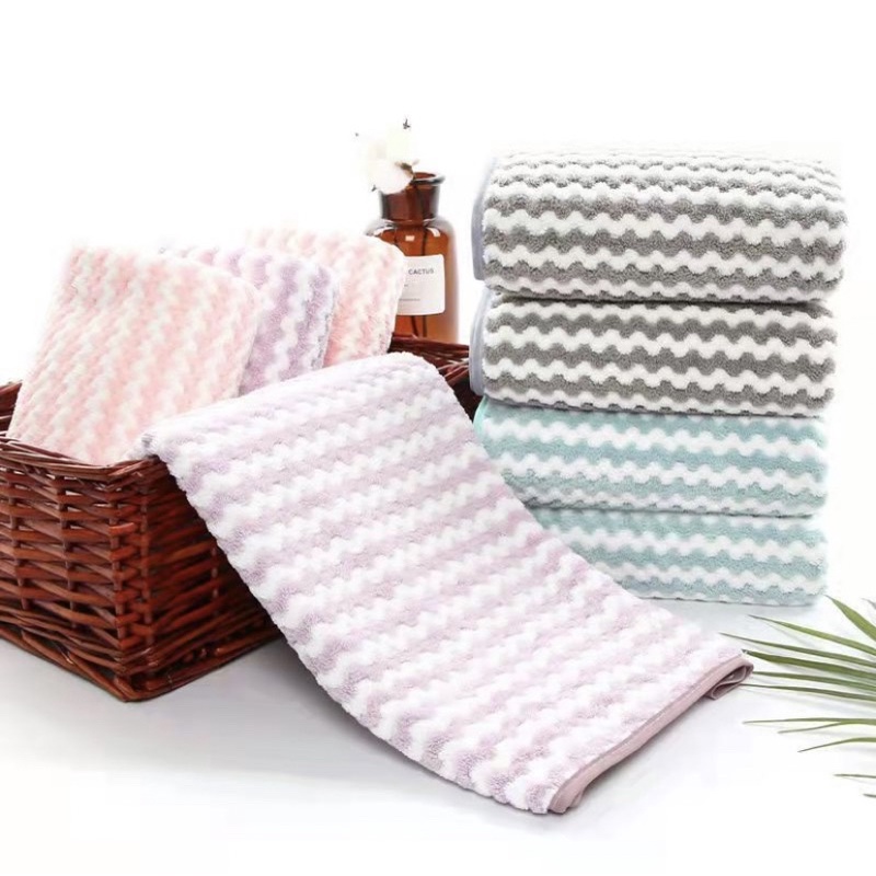 Handuk Mandi Dewasa Motif Zig Zag / Handuk Lembut Microfiber / ukuran 70x140 cm towel lembut import