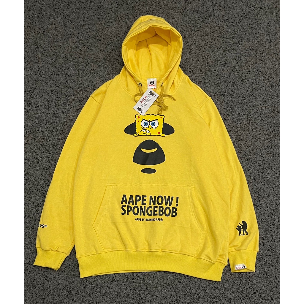 Hoodie SPONGEBOB Yelow | Sweatshirt Hoodie SPONSBOB Original KATUN Best Quality