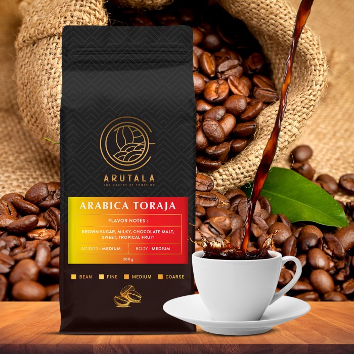 

kopi-biji- arutala kopi arabika toraja sapan 200 gram - biji -biji-kopi.