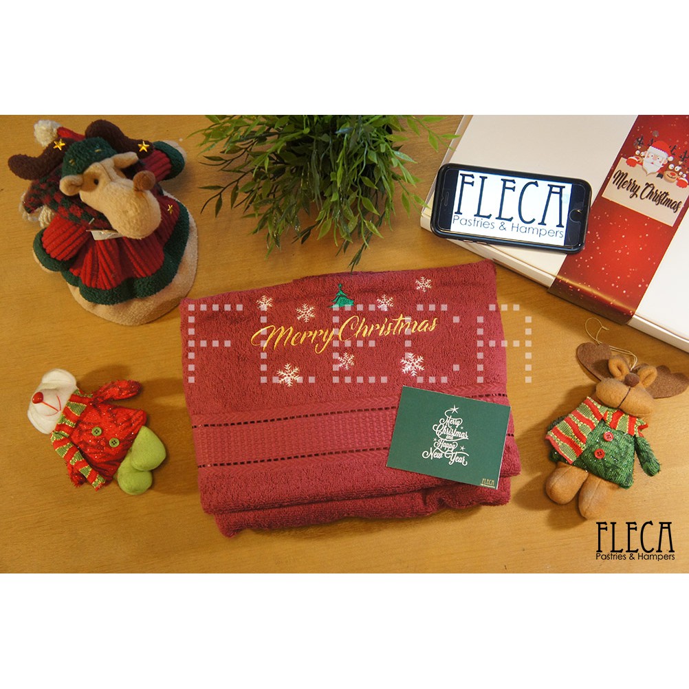 HAMPERS NATAL MURAH KADO NATAL READY HANDUK BORDIR PARCEL CHRISTMAS GIFT
