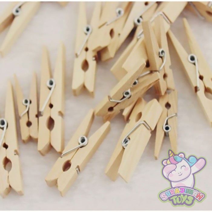 bayi-ruang-luar-mainan- mainan anak jepitan kayu / big wooden peg 7.2 m pin ukuran besar -mainan-