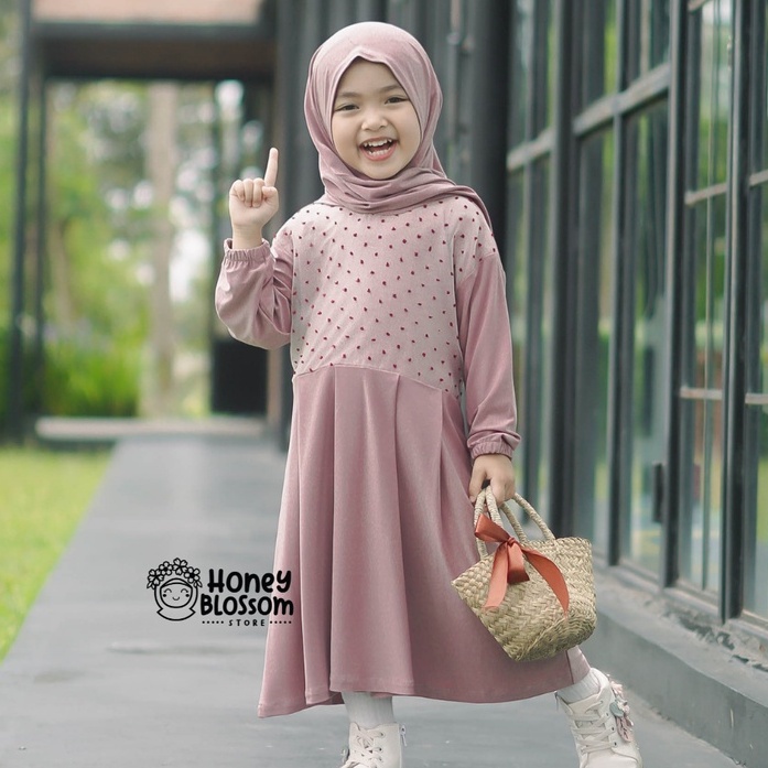 HONEYBLOSSOM gamis bayi polos cantik alesha / gamis bayi perempuan