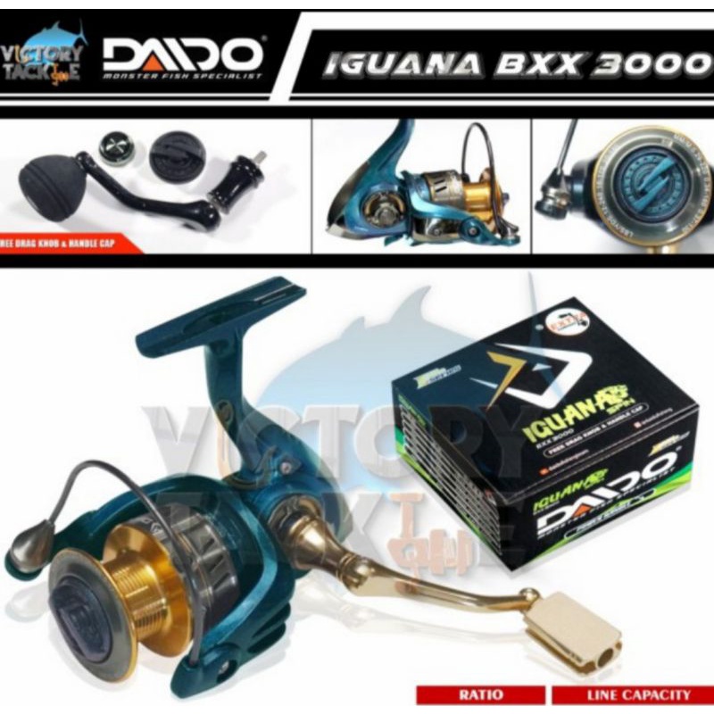 REEL PANCING DAIDO  IGUANA SPIN 1000/4000 POWER HENDEL
