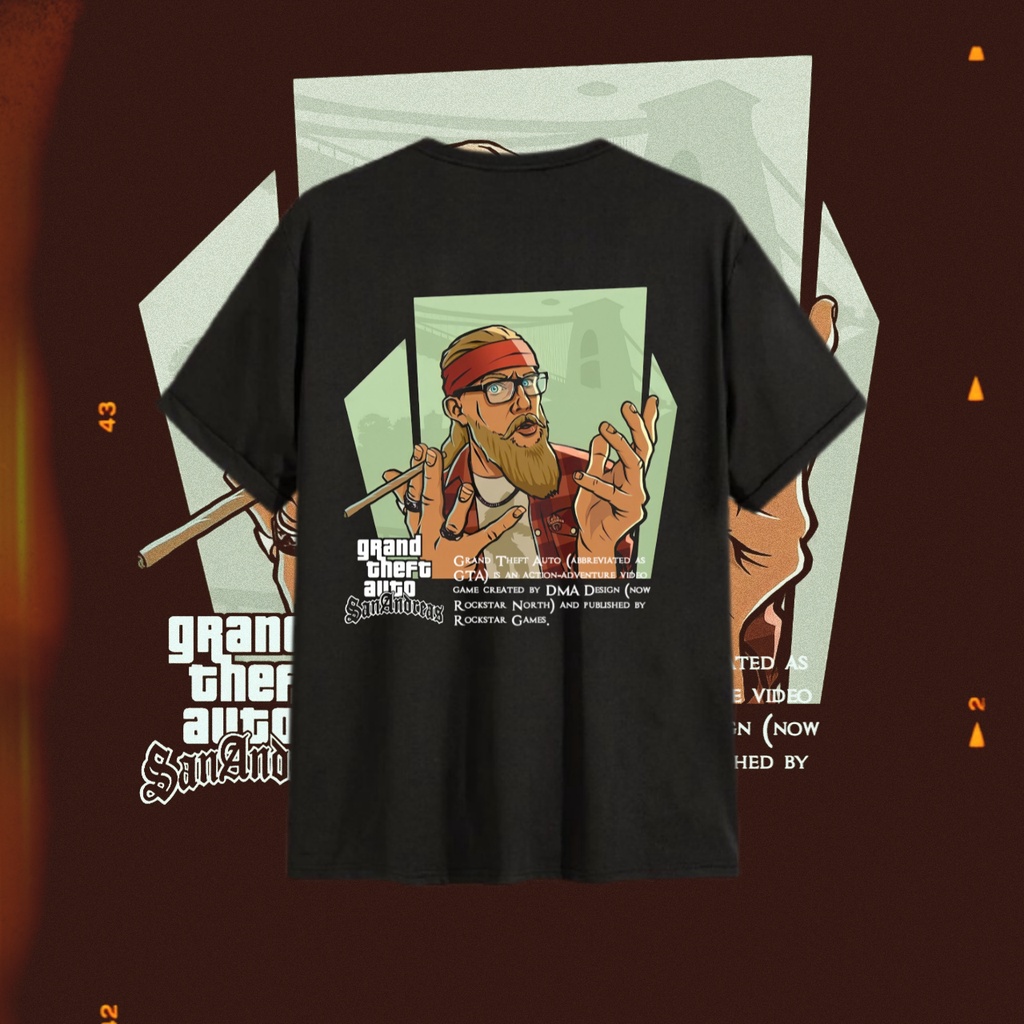 T shirt GTA San Andreas - PS2 | Kaos GTA