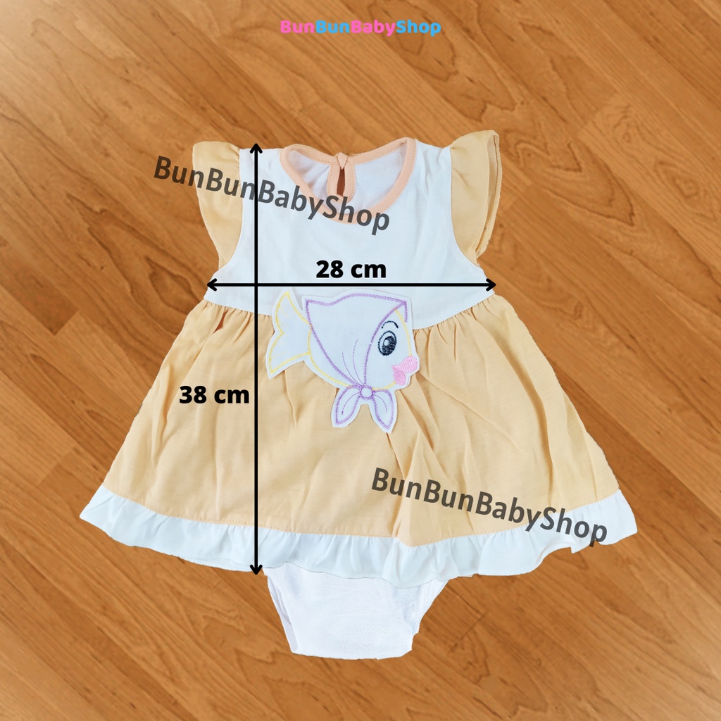 Dress Bayi Motif Animals Lucu Setelan Cewek Baju Baby Baru Lahir Perempuan New Born Murah Bunbunbabyshop