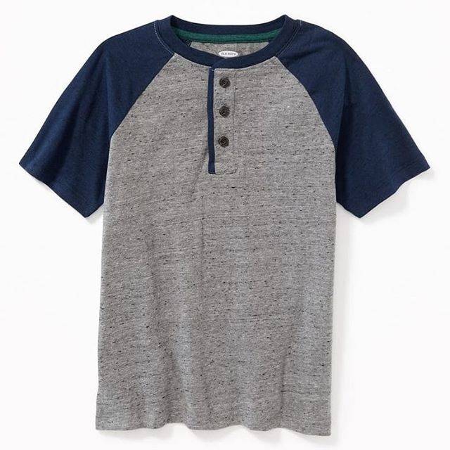 Kaos Anak Laki - Laki Henley Old N*vy