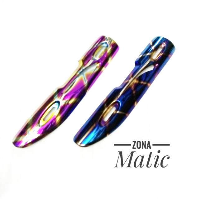 Cover knalpot tsukigi Jupiter Z motif warna