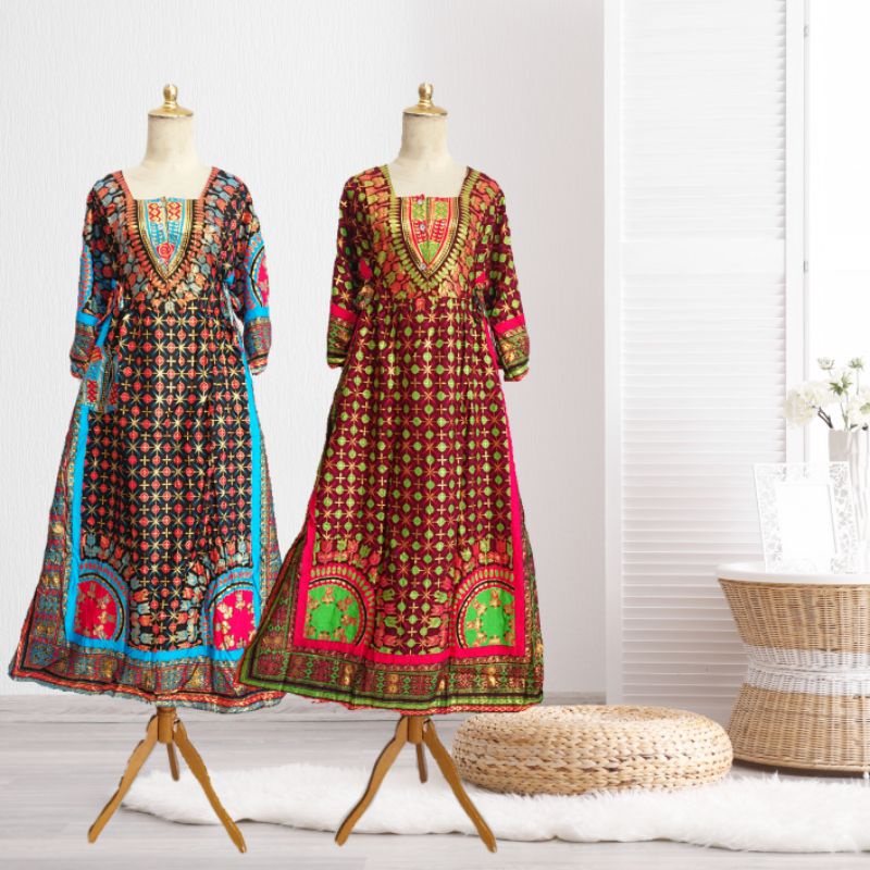 Daster Longdress Kartika Batik Kancing Prada Jodha